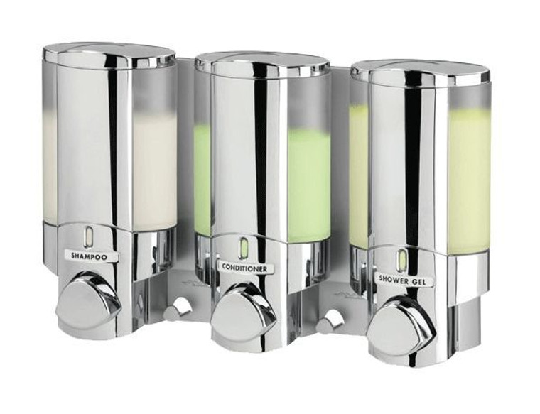 Aviva 3-11oz. Compartment Dispenser - Chrome
