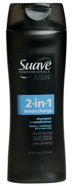 Suave Men 2-in-1 Ocean Charge Shampoo & Conditioner 12.6 oz.