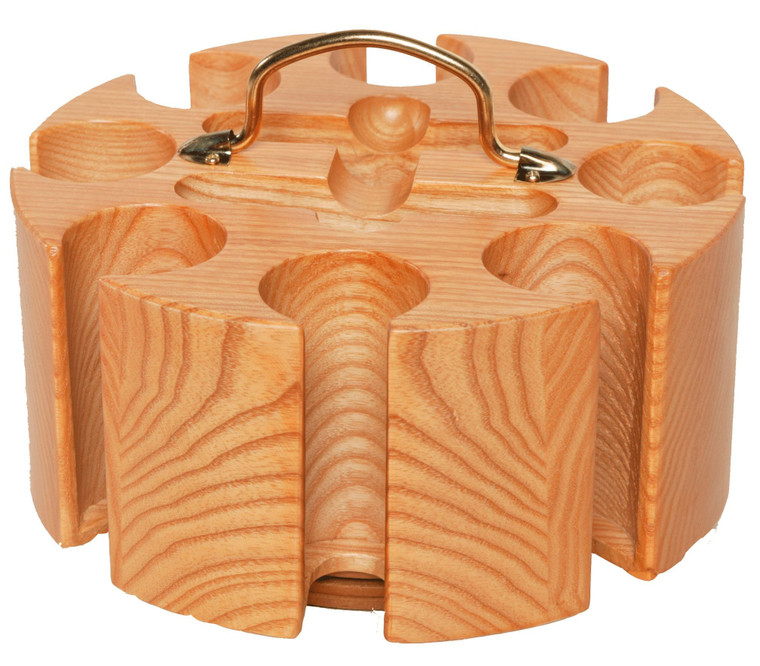 Oak Poker Chip Rack /Holds 200 Chips(Not Includ)(S)(#)