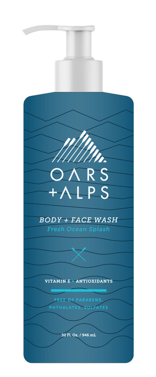 Oars & Alps Fresh Ocean Splash Body Wash -32 oz. (4/cs)