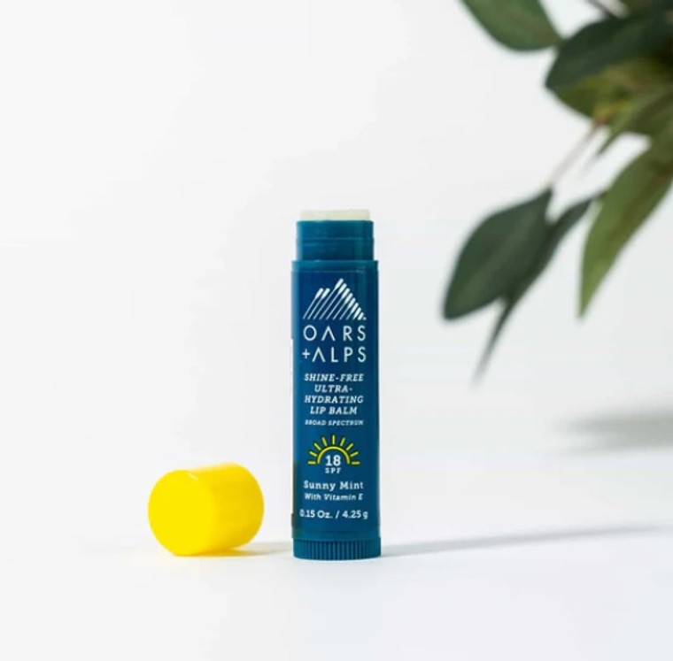 Oars & Alps Shine Free Lip Balm SPF18 - Sunny Mint (36/cs)