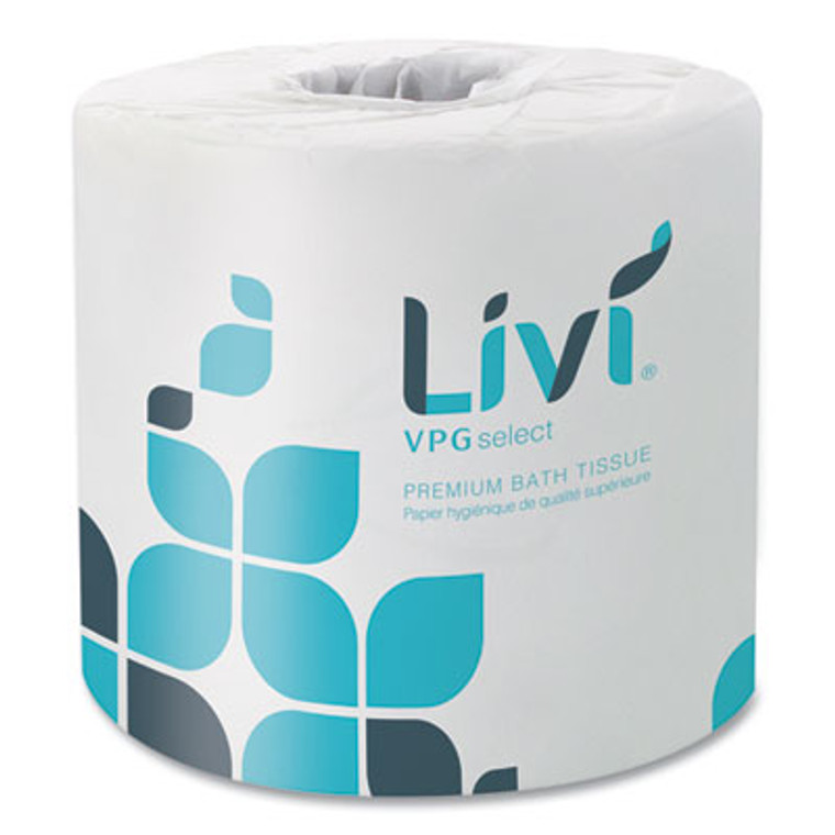 Livi Select 4" Toilet Tissue - White 2ply 420sheets/60 rolls per case - Septic Safe