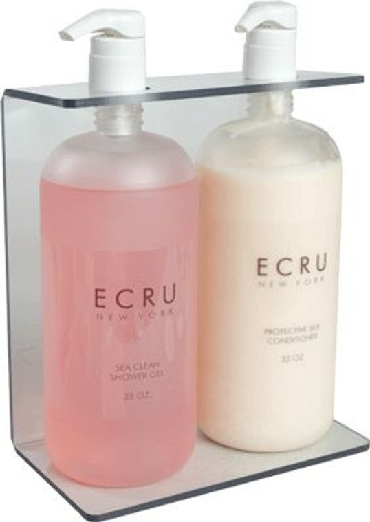 CC Clear Acrylic Bottle Holder 32 oz Double Bottle Holder