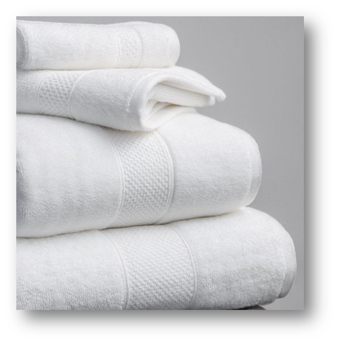 Leger 16x30 Borderless Hand Towel White -(4.5#) (10dzn)