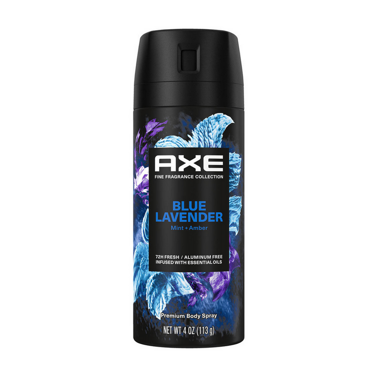 Axe 72 Hour Deodorant Body Spray 4 oz. - Blue Lavender (Mint & Amber)