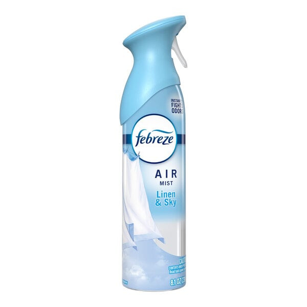 Febreze Air Mist - Linen and Sky Scent, 8.1 oz Aerosol (cs6)