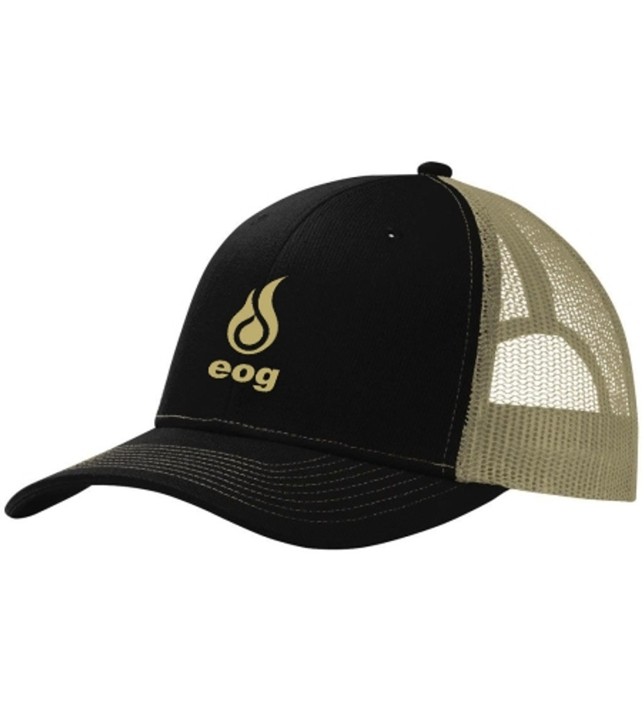 Black/Tan Snapback Trucker
