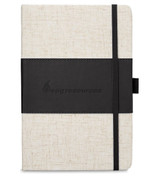 Heathered Fabric Journal with Deboss Logo