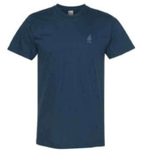 Unisex Fine Jersey Tee in Sea Blue Unisex Fine Jersey Tee in Sea Blue