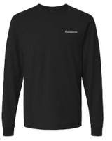 Long Sleeve Unisex Fine Jersey Tee in Black