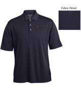 Grid Texture Polo in Charcoal Grid Texture Polo in Charcoal