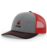 Richardson Heather Grey/Red/Black Trucker Snapback