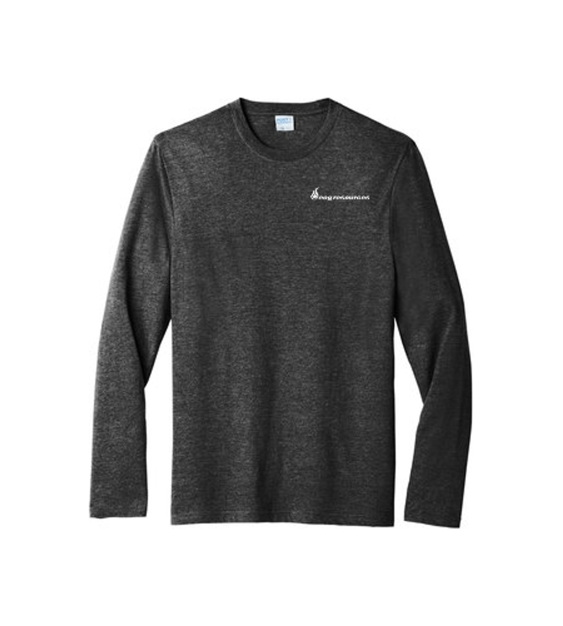 Heather Black Triblend - Blank Men's Long Sleeve Shirt