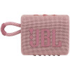 JBL Go 3: Portable Speaker with Bluetooth, Built-in Battery, Waterproof and Dustproof Feature - Pink.