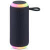 onn. Medium Rugged Speaker with LED Lighting, Gray