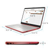 HP 15.6" Pentium 4GB/128GB Laptop-Scarlet Red