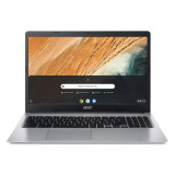 Acer 315 15.6" Celeron 4GB/32GB Chromebook, 15.6" HD Display, Intel Celeron N4000, 4GB LPDDR4, 32GB eMMC, Protective Sleeve, Pure Silver, Chrome OS - CB315-3H-C2C3