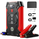 Car Jump Starter w/Wireless Changing, 4000A Peak 39800mAH Battery Jump Starter(Up to 8.0L Gas or 6.5L Diesel), 12V Auto Battery Booster w/ LCD Display & 4 LED Modes, Portable Power Bank Charger&QC 3.0