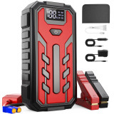Jump Starter, 4000A Peak 39800mAH Portable Battery Jump Starter for Car W/ Dual USB QC 3.0, 12V Auto Jump Box(Up to 8.0L Gas or 6.5L Diesel), Compact Lithium Car Power Pack w/ LCD Display&4 LED Modes
