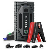 ZUKAKA Car Jump Starter 1500A Peak 15800mAh 12V Auto Protable Jump Box with LED Light(Up to 7.0L Gas and 5.5L Diesel Engine)