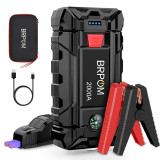 BRPOM Car Jump Starter, 2000A Peak 21800mAh 12V Auto Jump Box with Quick Charger Portable Storage Bag(Up to 8.0L Gas or 6.5L Diesel Engine)