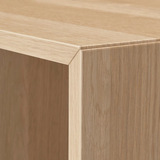 BESTÅ / EKET TV storage combination, white/white stained oak effect,