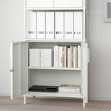 TROTTEN Cabinet with doors, white,
