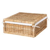 TOLKNING Basket, handmade rattan, 19 ¾x17x7 ½ "