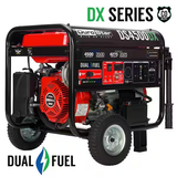 Durostar 4,500-Watt/3,500-Watt 210 cc Electric Start Dual Fuel Portable Generator with CO Alert