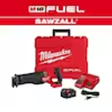 M18 FUEL 18V Lithium-Ion Brushless Cordless SAWZALL Reciprocating Saw Kit W/one 5.0 Ah Batteries, Charger and Case