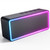 LED RGB Lights Bluetooth Party Speaker, 16W Portable Wireless Bluetooth Speaker w/HD Stereo, IPX6 Waterproof, 18H Playtime, Mic, TF Card, Mini Speakers for Home Garden Party Camping Travel