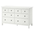 HEMNES 8-drawer dresser, white stain, 63x37 3/4 " HEMNES 8-drawer dresser, white stain, 63x37 3/4 "