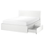 MALM High bed frame/4 storage boxes, white/Luröy, Queen MALM High bed frame/4 storage boxes, white/Luröy, Queen