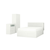 BRIMNES Bedroom furniture, set of 3, white, Queen BRIMNES Bedroom furniture, set of 3, white, Queen