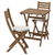 ASKHOLMEN Table and 2 folding chairs, outdoor, light brown stained/Frösön/Duvholmen beige ASKHOLMEN Table and 2 folding chairs, outdoor, light brown stained/Frösön/Duvholmen beige
