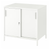 TROTTEN Cabinet with sliding doors, white TROTTEN Cabinet with sliding doors, white