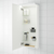 GODMORGON Wall cabinet with 1 door, white, 15 3/4x5 1/2x37 3/4 " GODMORGON Wall cabinet with 1 door, white, 15 3/4x5 1/2x37 3/4 "