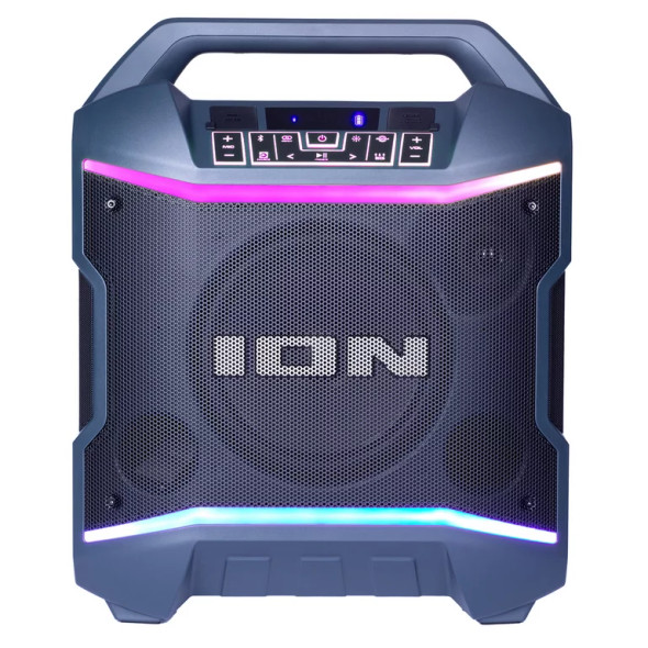 ION Audio Party Boom Plus | Portable Bluetooth-enabled speaker with lights and premium wide sound