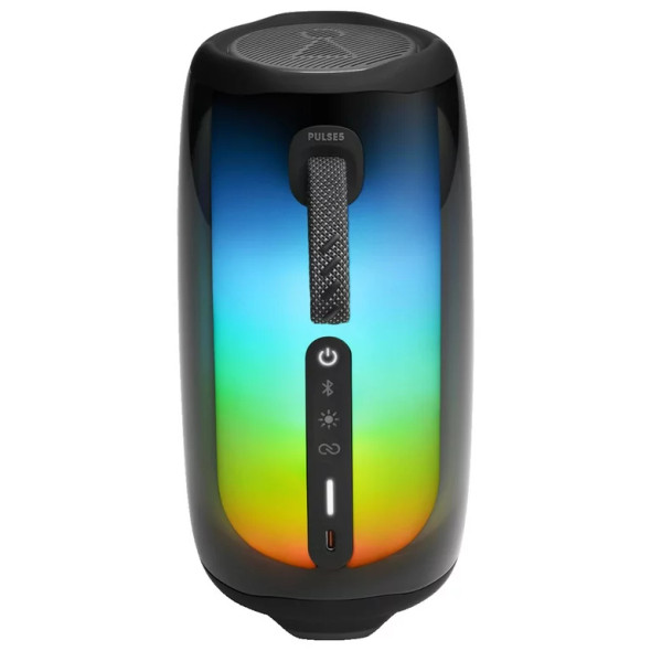 JBL Pulse 5 Portable Bluetooth Speaker with Dazzling Lights, Black