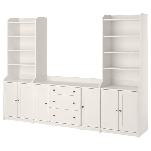 HAUGA Storage combination, white,