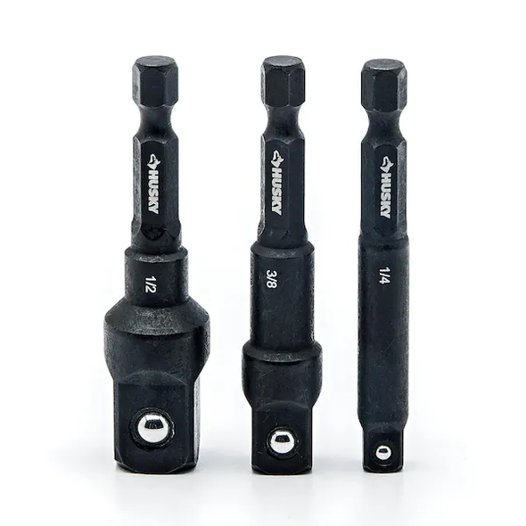 Husky 2.5 in. Impact Socket Adapter Set (3-Piece)