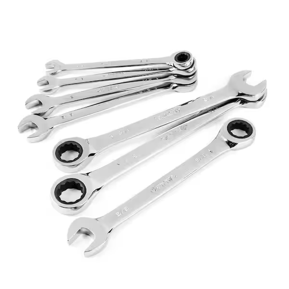 Husky Ratcheting SAE Combination Wrench Set (7-Piece)