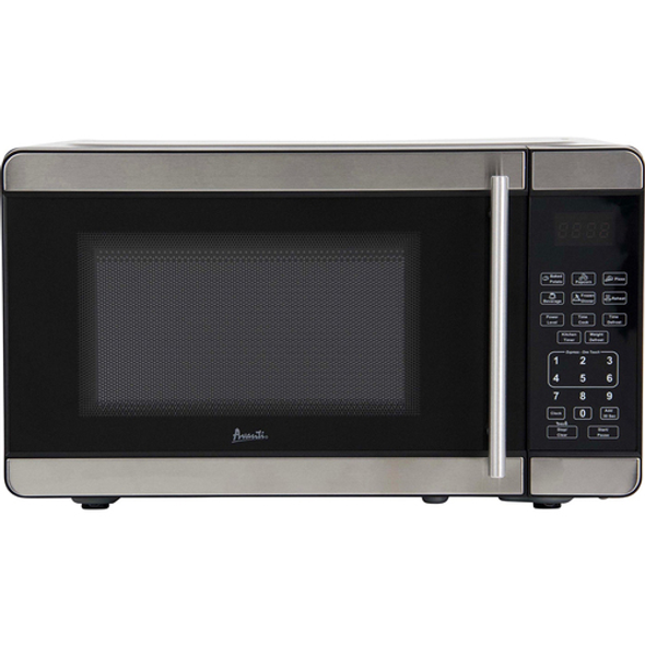 0.7 CuFt 700 Watt Countertop Microwave in Stainless Steel with Kitchen Timer