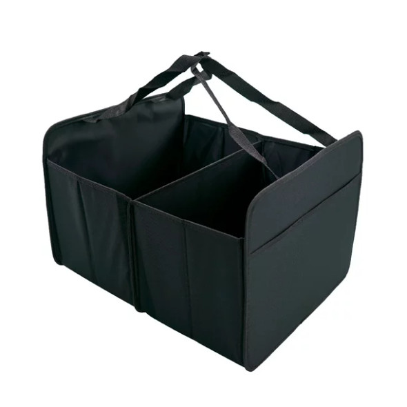 Auto Drive Black Hard-Sided Collapsible Trunk Organizer 1 pack, 18.5"x16.54"x9.96"