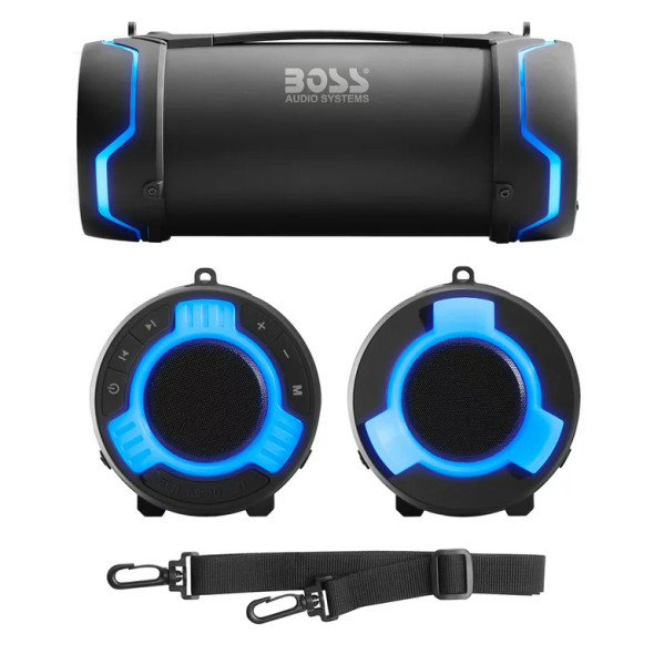 BOSS Audio TUBE Portable Waterproof Inside/Outside 3" Bluetooth Speaker System