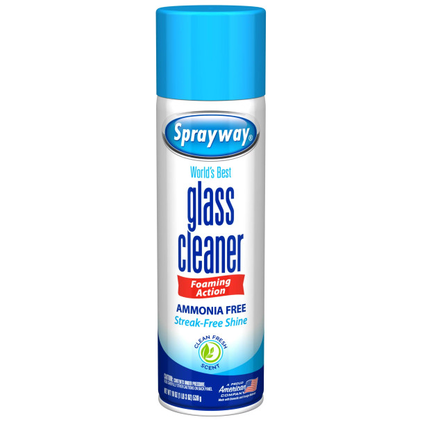 Sprayway Glass Cleaner Aerosol, 19 Oz