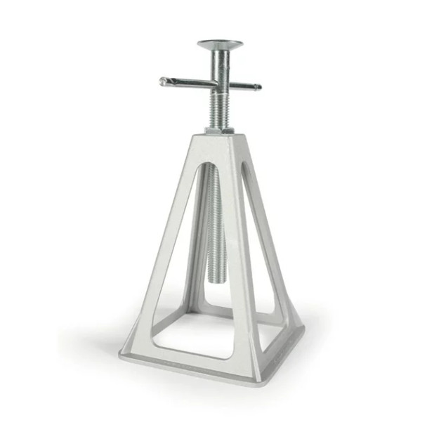 Camco Camper/RV Stabilizing Jack Stands | Adjusts 11" to 17" | Up to 6,000lbs/Per Support | Cast Aluminum, Silver, 4-Pack (44560)