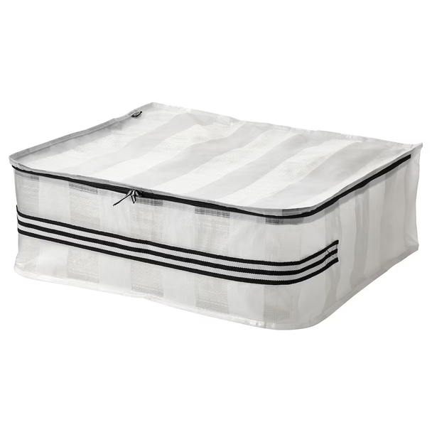 GÖRSNYGG Storage case, white/clear, 22x19x7 "