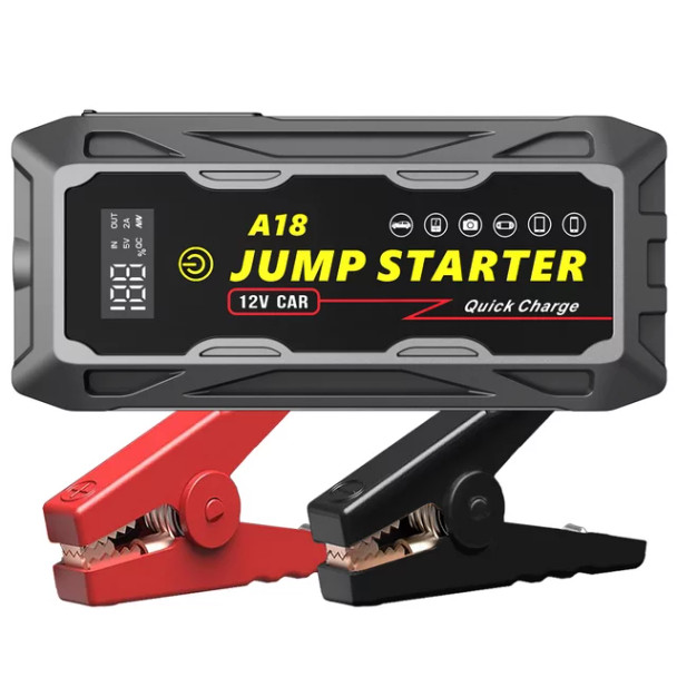 ABSOKE Car Battery Jump Starter, Portable Jump Starter Battery Pack, Battery Booster, Jump Box, Fast Charger and Jumper Cables for 8.0L Gasoline and 6.0L Diesel Engines.