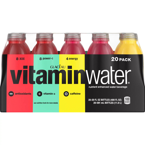 "Glaceau Vitaminwater Variety Pack (20 fl. oz., 20 pk.) "